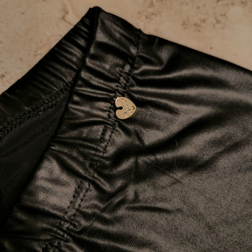 Le Vertige faux leather leggings like new, black, size L