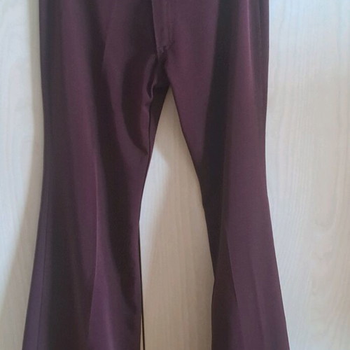 Navaho women's flared pants new, eggplant-bordeaux color, size L