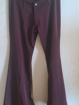 Navaho women's flared pants new, eggplant-bordeaux color, size L