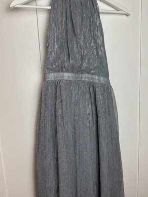 Silver long women's backless dress for special occasion new