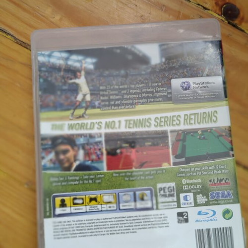 Virtua Tennis 2009 PS3 game used, complete with manual