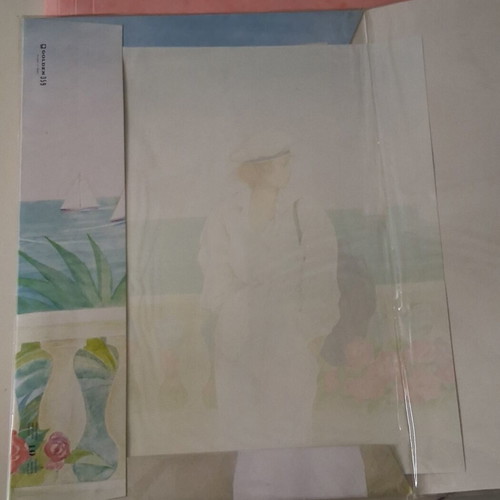 Golden folder with one sheet each