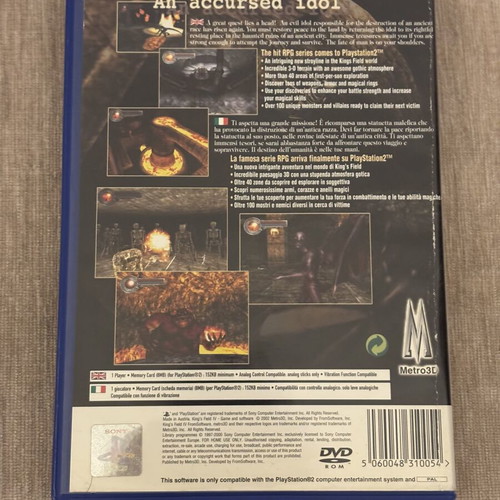 King's Field IV PlayStation 2 game used, English version