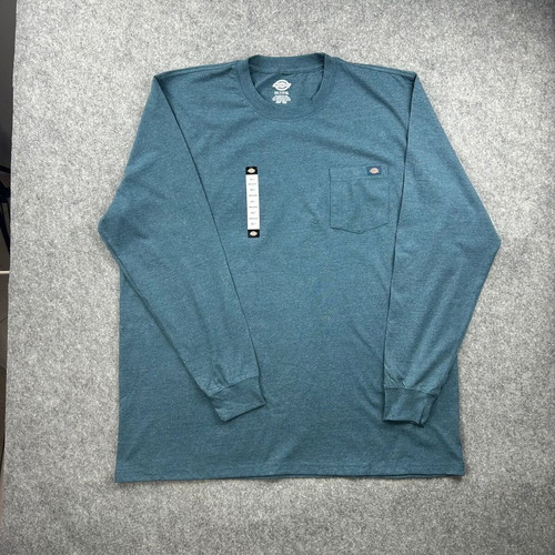 Dickies Teal Long Sleeve Pocket Thermal Crew Neck Sweatshirt 3XL