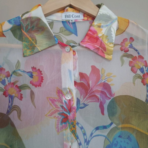 Bill Cost transparent multicolor shirt like new, size XL