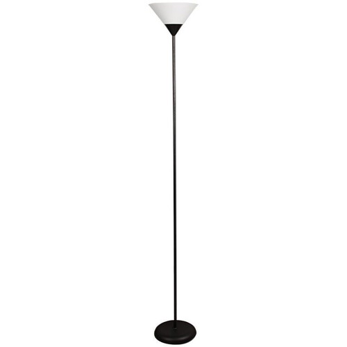 KESKOR floor lamp with E27 socket, black, 174x24cm