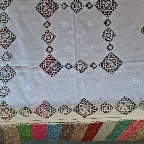 Veniz white tablecloth 85×85 new