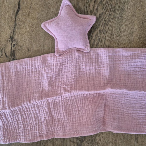 Comfort blanket pink star new