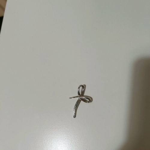 Women's cross necklace jewelry used, silver 925