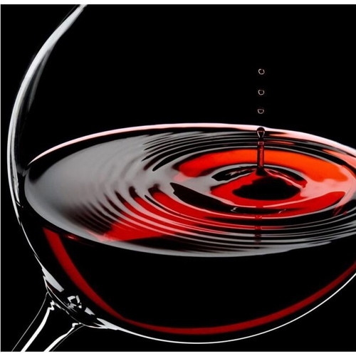 Wine Drop Glass Art Panel 30×30cm new
