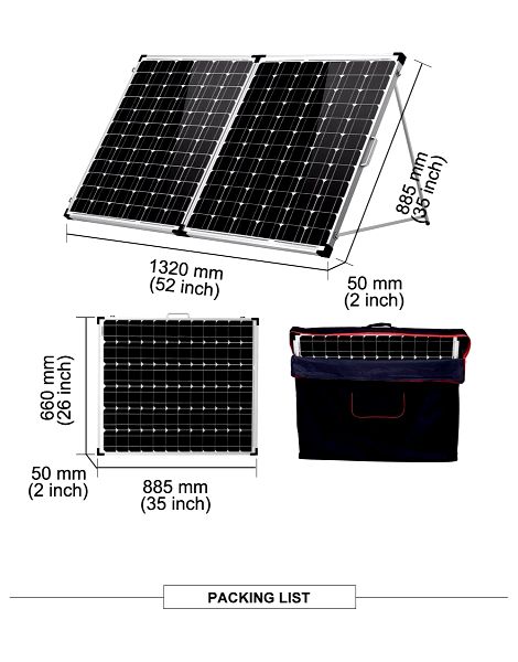 efkeria souper prosfora iliako plires paketo Dokio 160W Foldable Solar Panel China 18V Solar Panels Waterproof