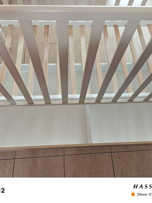 Baby cot, Italian solid wood, like new