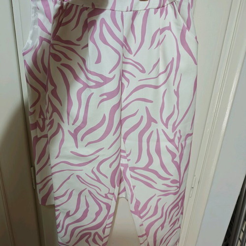 Women's set size 42 unused summer white pink