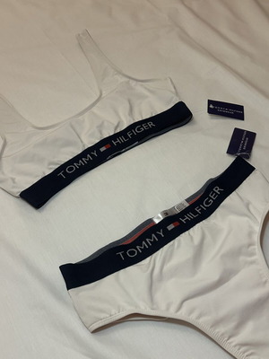 Tommy Hilfiger women's swimsuit set white size L new
