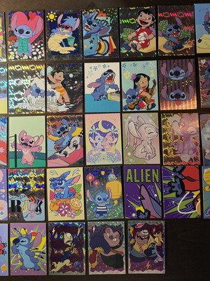 Disney Stitch Panini Amazing Worlds Photocards mint set of 37