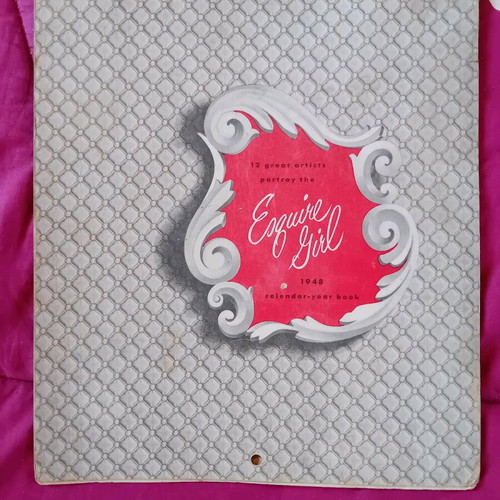 Esquire Girl 1948 calendar used with 12 vintage designs
