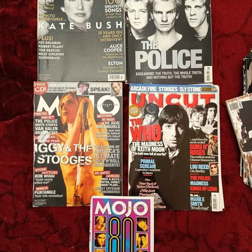 Rock magazines used, foreign and Greek variety