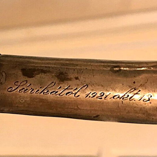 Handmade walking stick used with engraved handle 1921