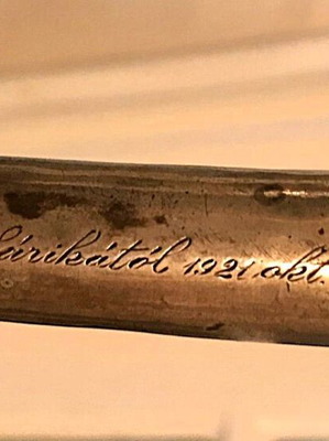 Handmade walking stick used with engraved handle 1921