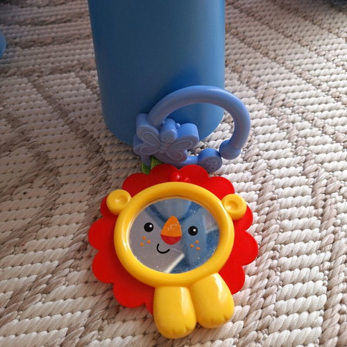Teething lion for babies used