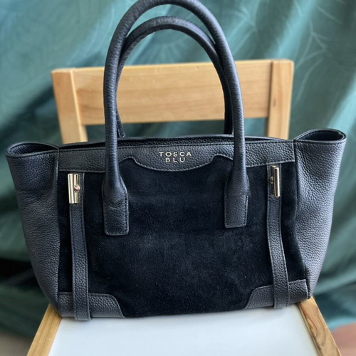 Tosca Blu handbag used, black, 33x19x10 cm