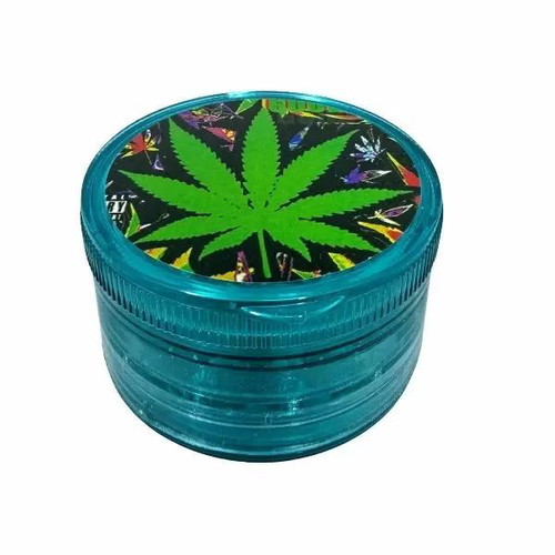Plastic grinder 55x35mm 3-position green