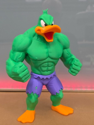 Daffy Duck as Hulk figure new, 25 cm height
