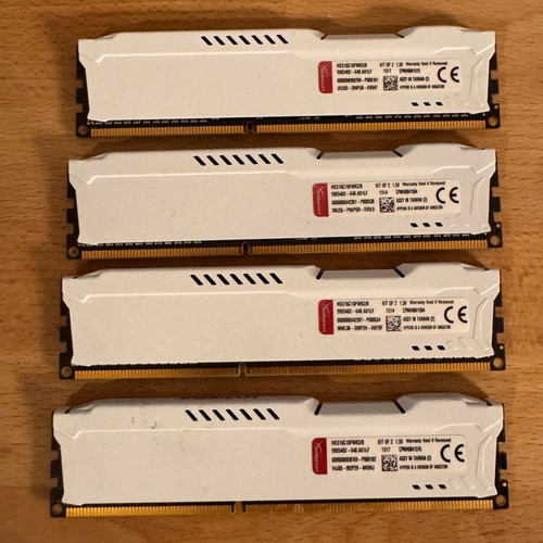 Kingston HyperX Fury 16GB White DDR3-1600 used