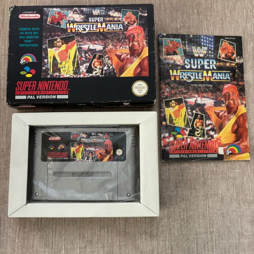 WF Super Wrestlemania Nintendo SNES used, complete