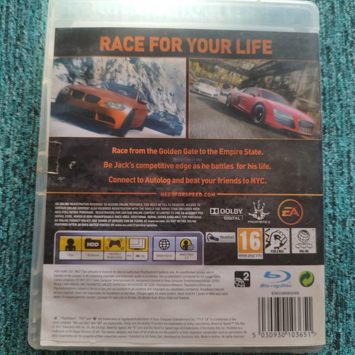 Need for Speed The Run PlayStation 3 game like new