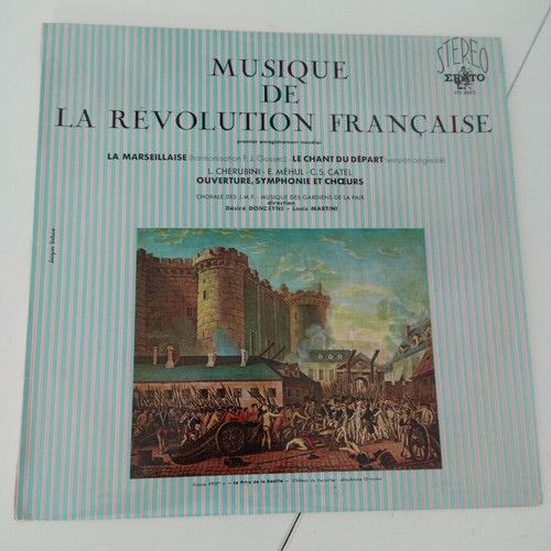 Musique de Revolution Francaise vinyl record used, military marches