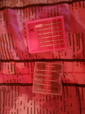 Electric nail file used with drill bits