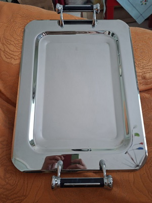 Stainless Steel Serving Tray 48x33 cm, new, modern design