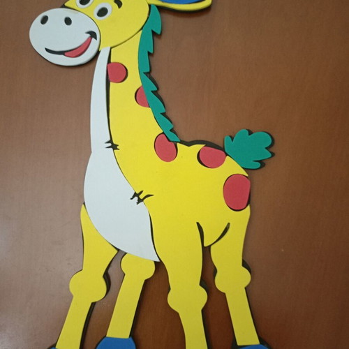 Decorative Wall Animals like new, foam material, giraffe and horse set
