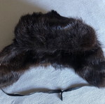 Women's brown Russian fur hat new size 56-58