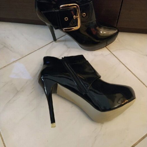 Patent leather ankle boots new, size 41