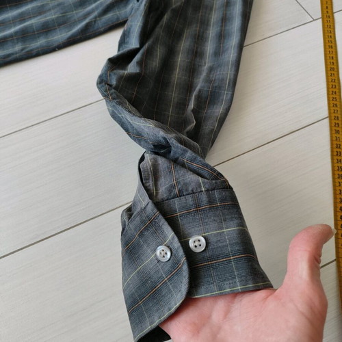 King's Road men's shirt 4XL like new, black checkered