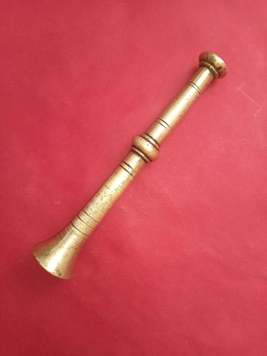 Brass pestle used, 500 grams