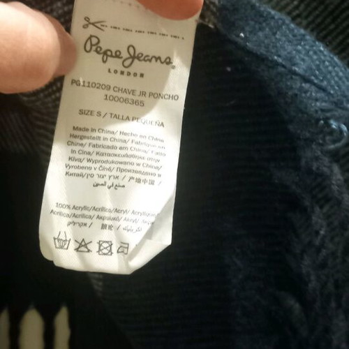 Pepe Jeans checked cape like new, summer blue