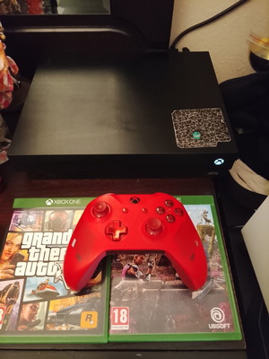 Xbox One console like new with 1TB storage and extra black controller