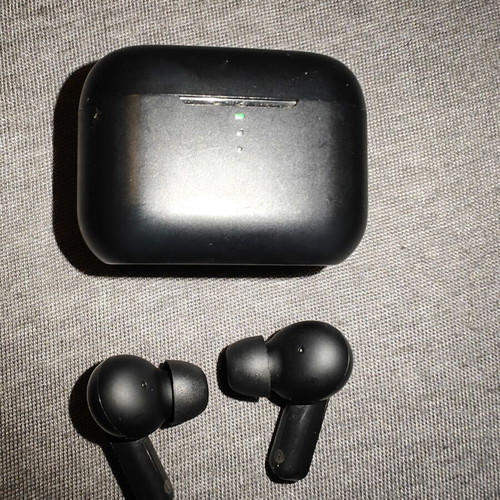 QCY T10 In-ear Bluetooth Handsfree earbuds used, black
