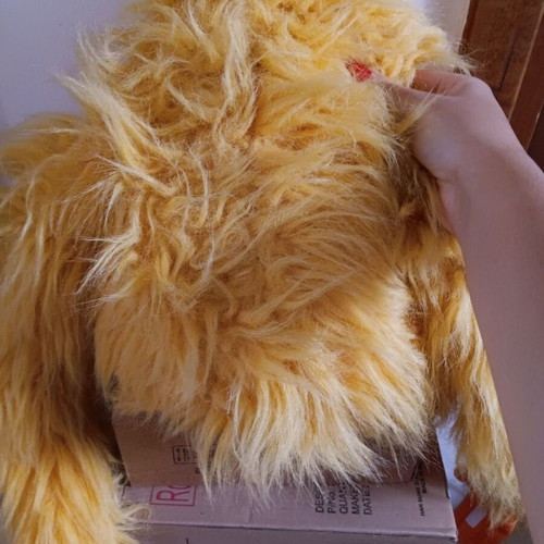 Plush monkey like new with velcro hands