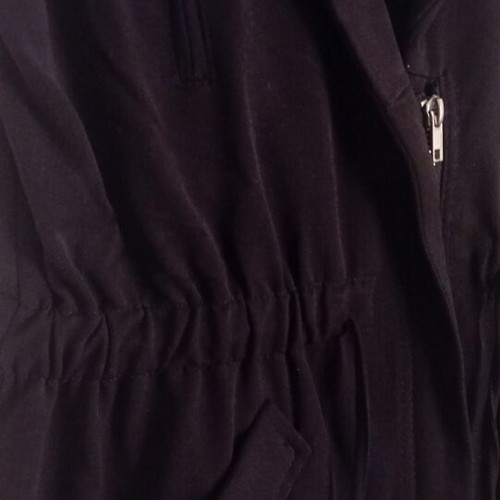 H&M black vest with elastic waist and zipper, size Small, like new