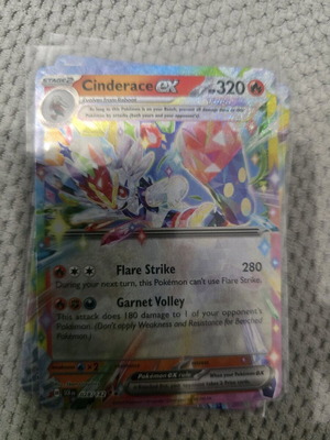 Cinderace ex card new