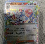 Cinderace ex card new