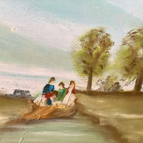 Authentic A. Gontikas painting like new, natural landscape