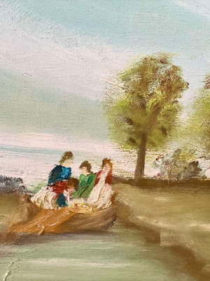 Authentic A. Gontikas painting like new, natural landscape