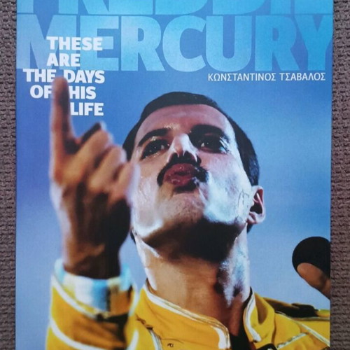 Freddie Mercury tribute book used, Greek edition