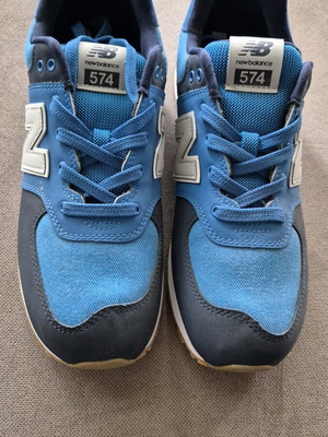 New Balance 574 shoes for boys, like new, size 40, blue-turquoise