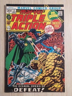 Marvel Triple Action Vol 1 #2 comic book used, 1972
